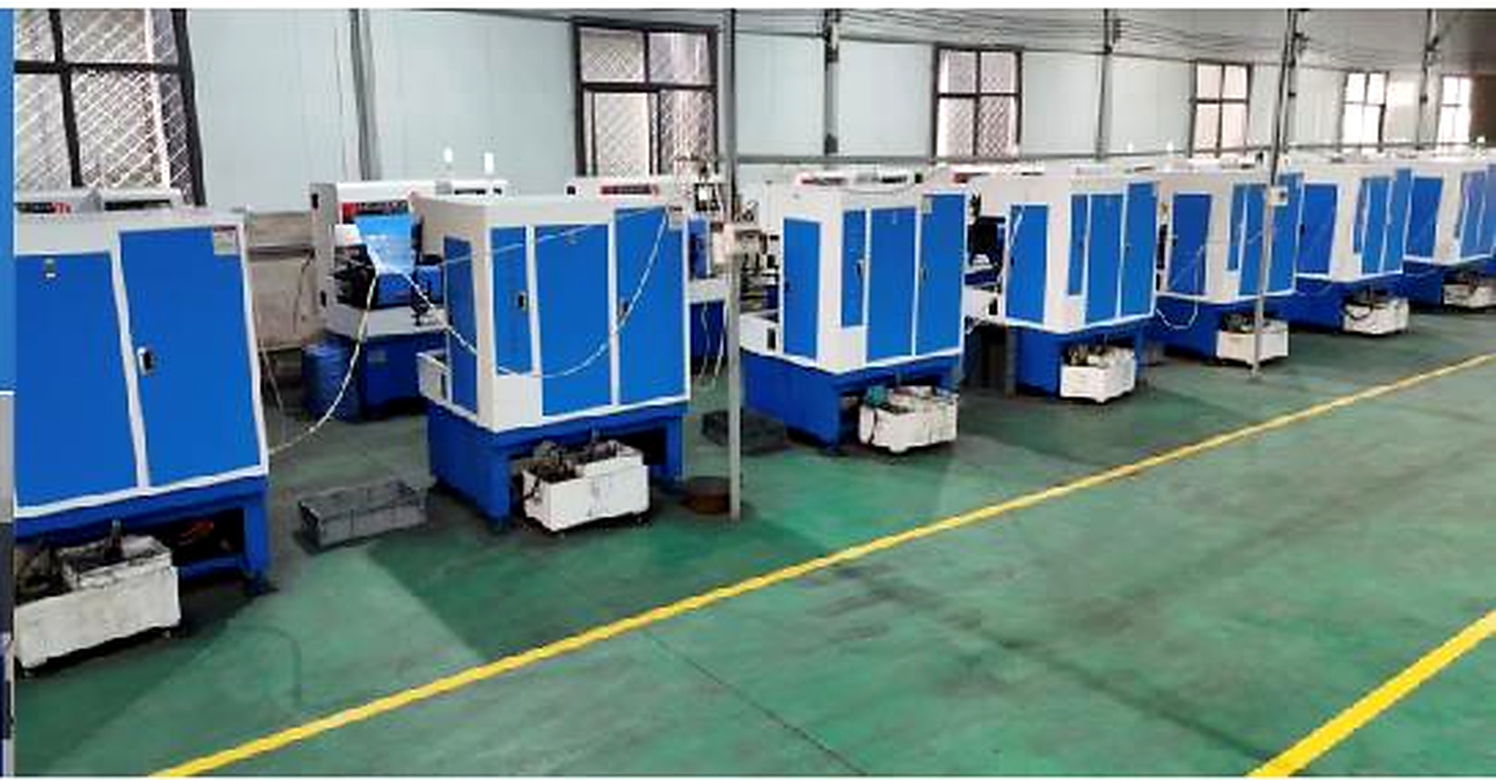 BOKE factory production line with multiple grinding machines