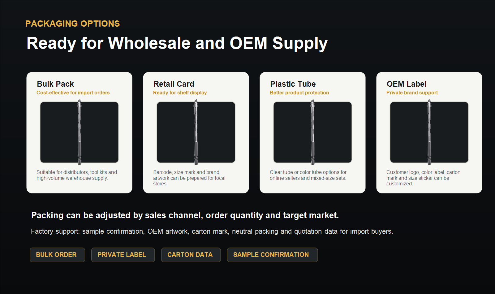 BK-9061 packaging options
